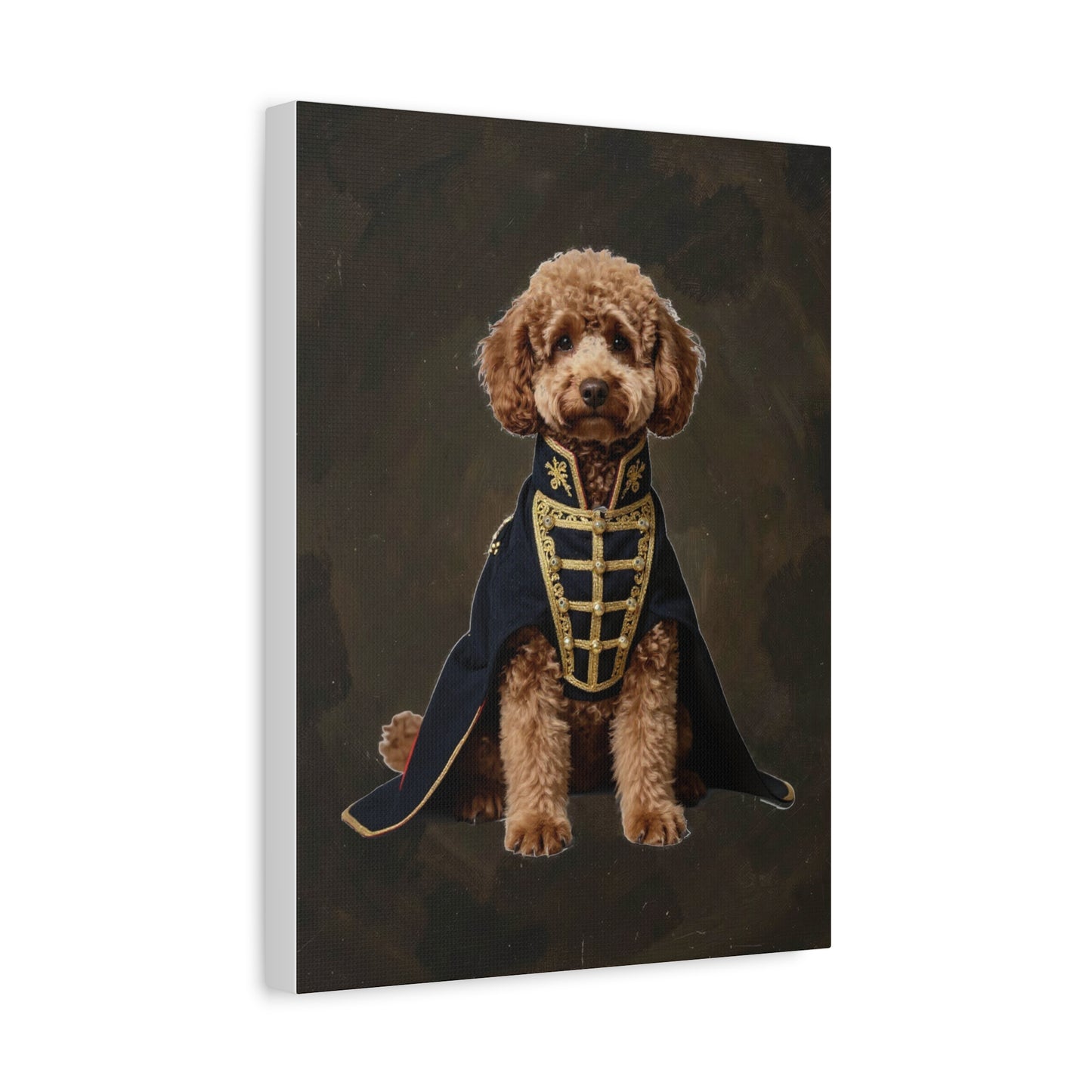 View details for Royal Poodle Canvas Print — Dog Wall Art, Vintage Military Costume Royal Poodle Canvas Print — Dog Wall Art, Vintage Military Costume
