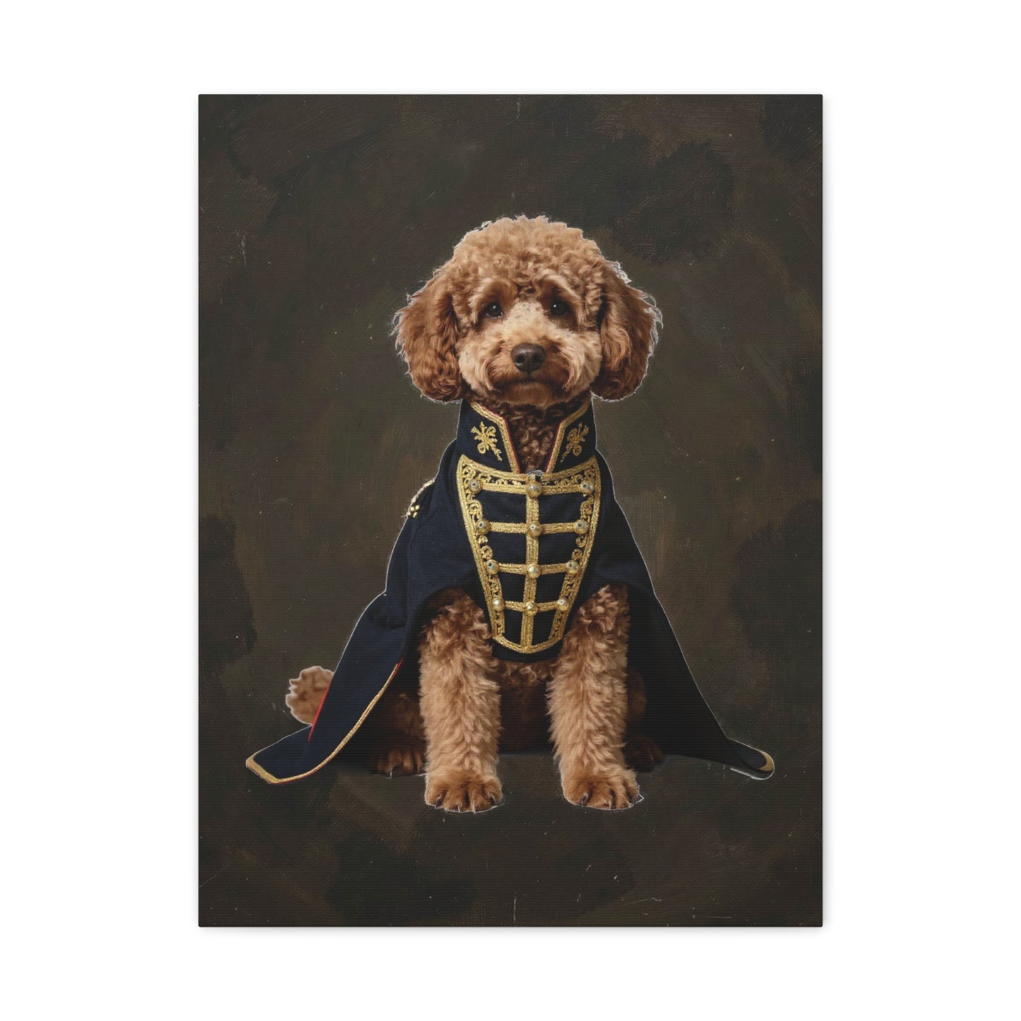View details for Royal Poodle Canvas Print — Dog Wall Art, Vintage Military Costume Royal Poodle Canvas Print — Dog Wall Art, Vintage Military Costume