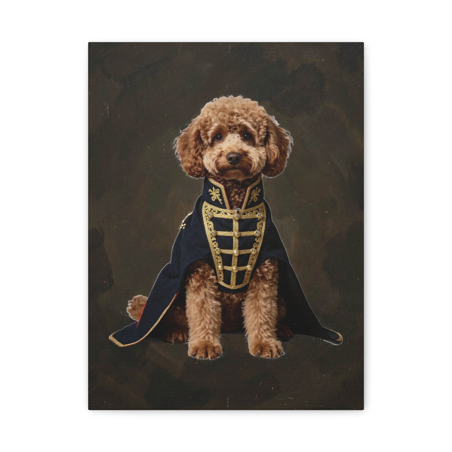 View details for Royal Poodle Canvas Print — Dog Wall Art, Vintage Military Costume Royal Poodle Canvas Print — Dog Wall Art, Vintage Military Costume