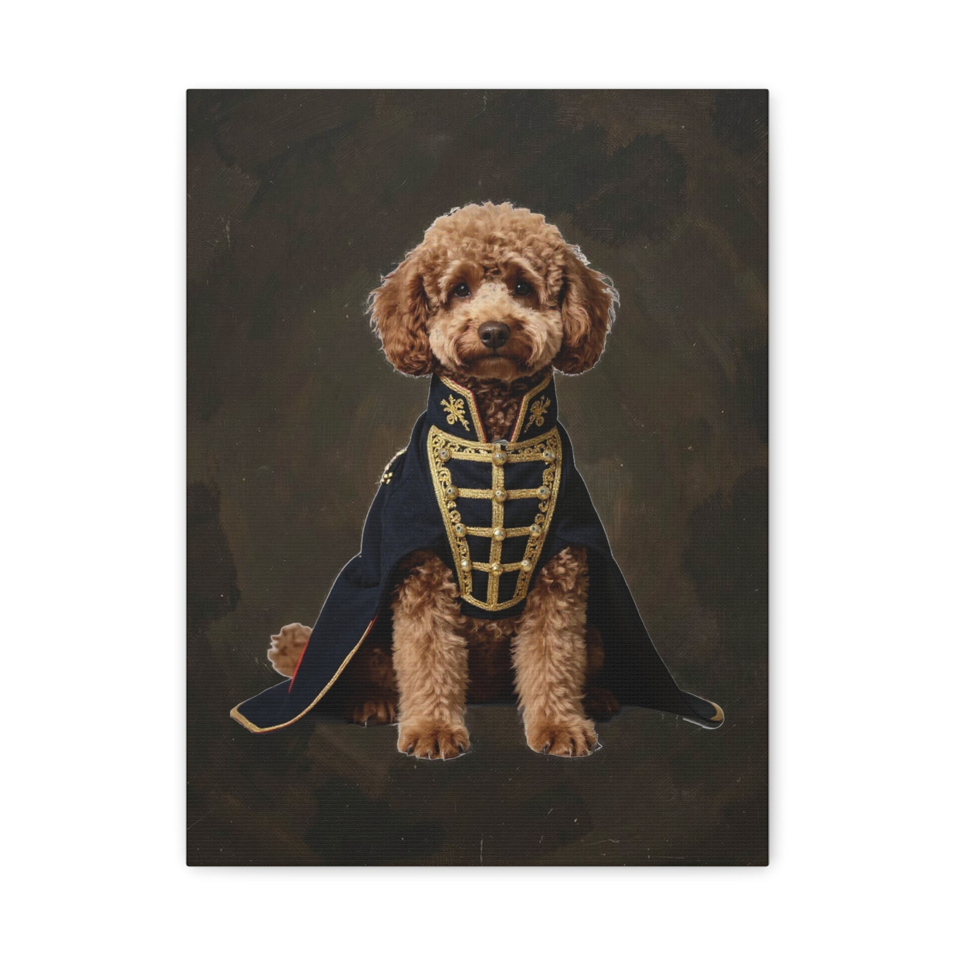 View details for Royal Poodle Canvas Print — Dog Wall Art, Vintage Military Costume Royal Poodle Canvas Print — Dog Wall Art, Vintage Military Costume
