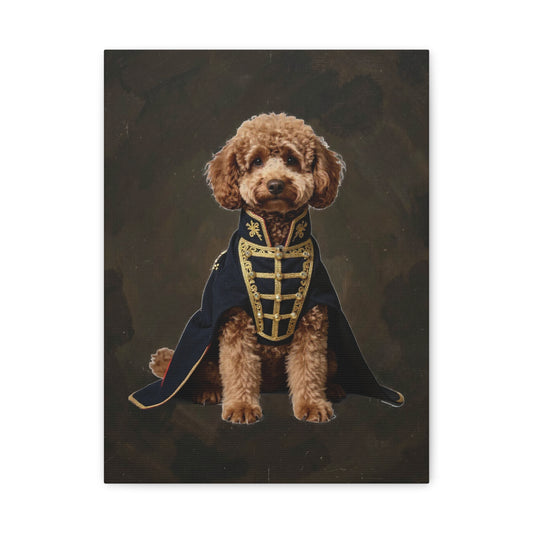 View details for Royal Poodle Canvas Print — Dog Wall Art, Vintage Military Costume Royal Poodle Canvas Print — Dog Wall Art, Vintage Military Costume